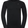 Outdoor Clothing ODLO | Odlo Bl Top Crew Neck L/S 196192 Black-New Odlo Graphite