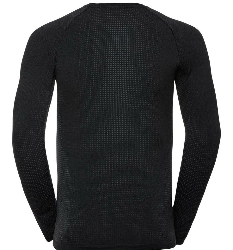 Outdoor Clothing ODLO | Odlo Bl Top Crew Neck L/S 196192 Black-New Odlo Graphite