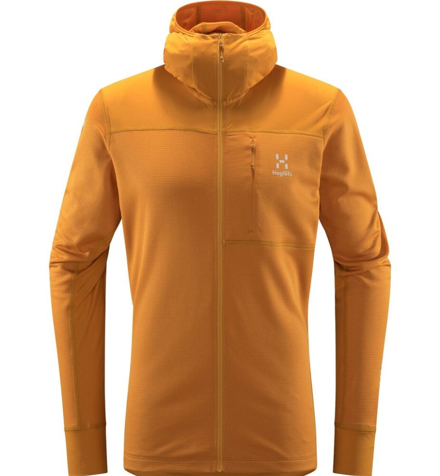 Outdoor Clothing HAGLOFS | Haglofs L.I.M. Mid Multi Hood Men Desert Yellow