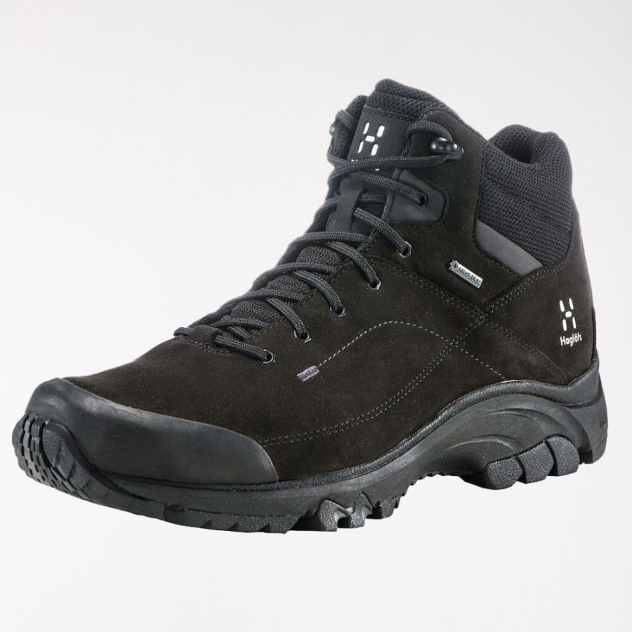 Shoes HAGLOFS | Haglofs Ridge Mid Gt Men Sturdy Hiking Shoe True Black