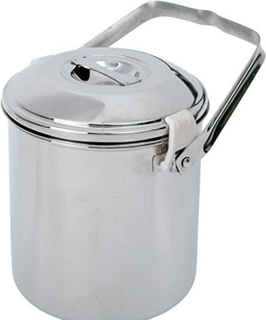 Kamperen BASICNATURE | Basicnature Stainless Steel Pot 'Billy Can' 1.4 Liter Diverse