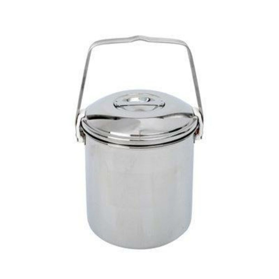 Kamperen BASICNATURE | Basicnature Stainless Steel Pot 'Billy Can' 1.4 Liter Diverse