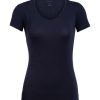 Outdoor Clothing ICEBREAKER | Icebreaker Wmns Siren Ss Sweetheart Midnight Navy