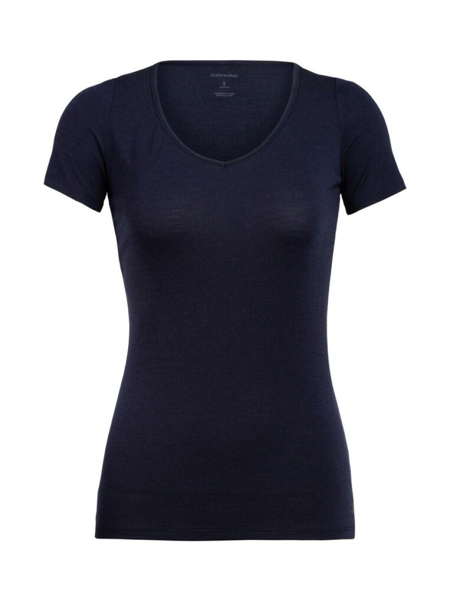 Outdoor Clothing ICEBREAKER | Icebreaker Wmns Siren Ss Sweetheart Midnight Navy