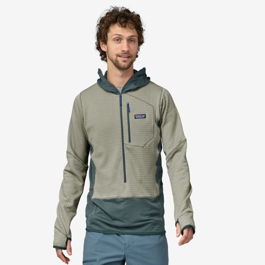 Outdoor Clothing PATAGONIA | Patagonia M'S R1 P/O Hoody Nouveau Green