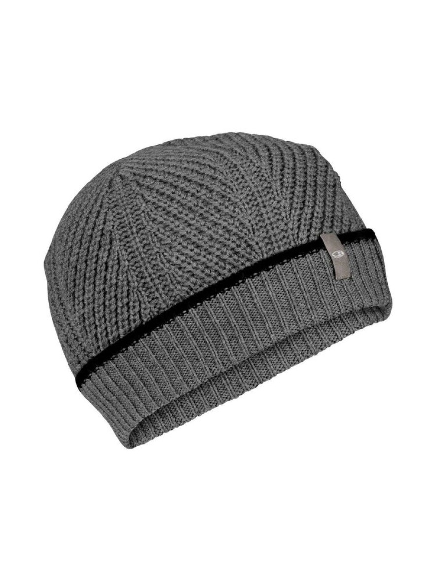 Outdoor Clothing ICEBREAKER | Icebreaker Waypoint Beanie Char Hthr