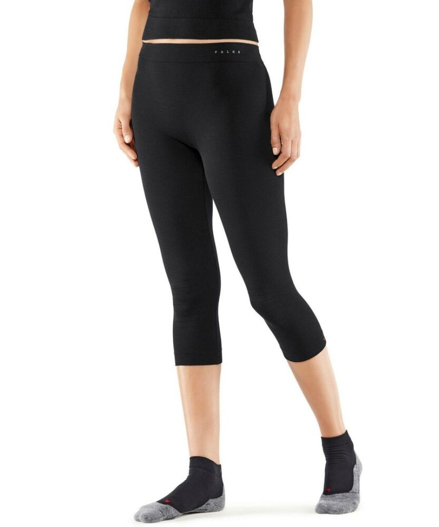 Outdoor Clothing FALKE | Falke Wt Light 3/4 Tights Regular Women 33464 Black