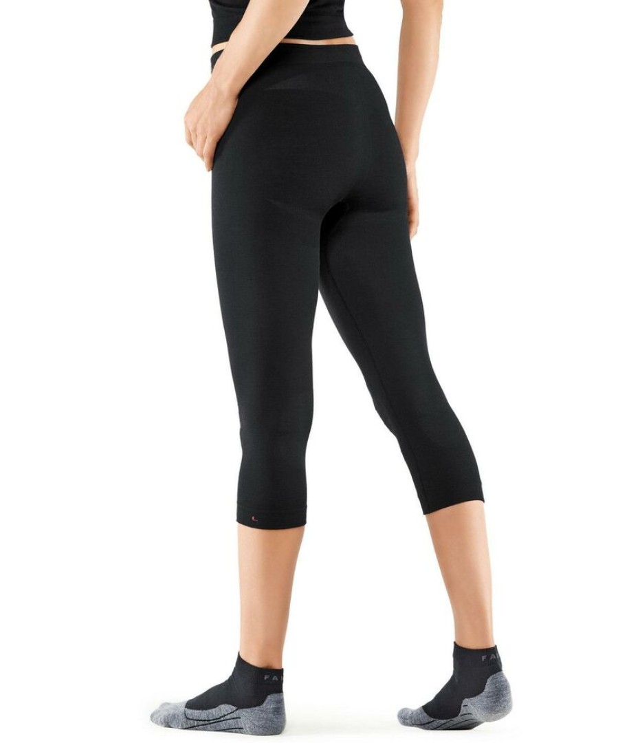 Outdoor Clothing FALKE | Falke Wt Light 3/4 Tights Regular Women 33464 Black