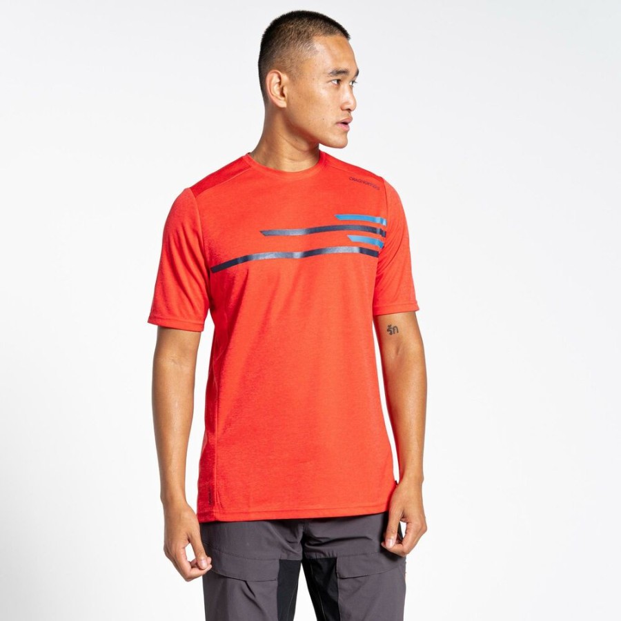 Outdoor Clothing CRAGHOPPERS | Craghoppers Nosilife Pro Active T-Shirt Lava Red