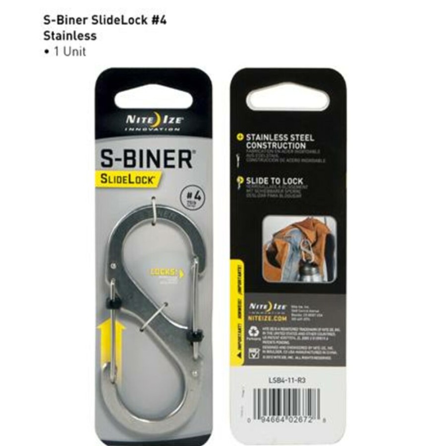 Travel NITE IZE | Nite Ize S-Biner #4 Slidelock Stainless Steel Several