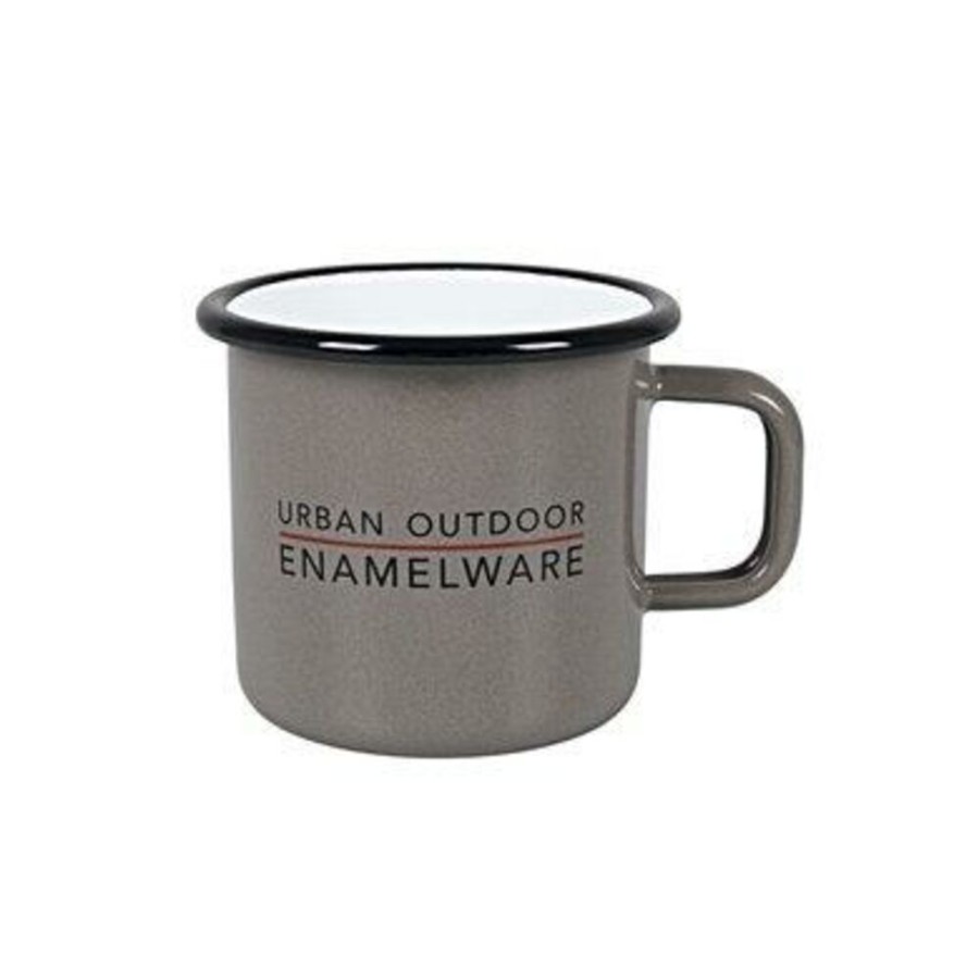 Kamperen BO-CAMP | Bo-Camp Enamel Mug 8Cm Taupe Diverse