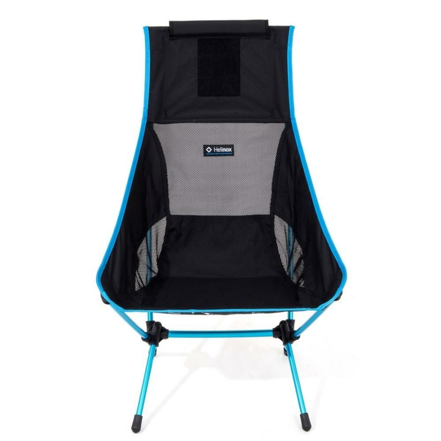 Kamperen HELINOX | Helinox Chair Two Campingstoel Met Lange Rugleuning Blue Block