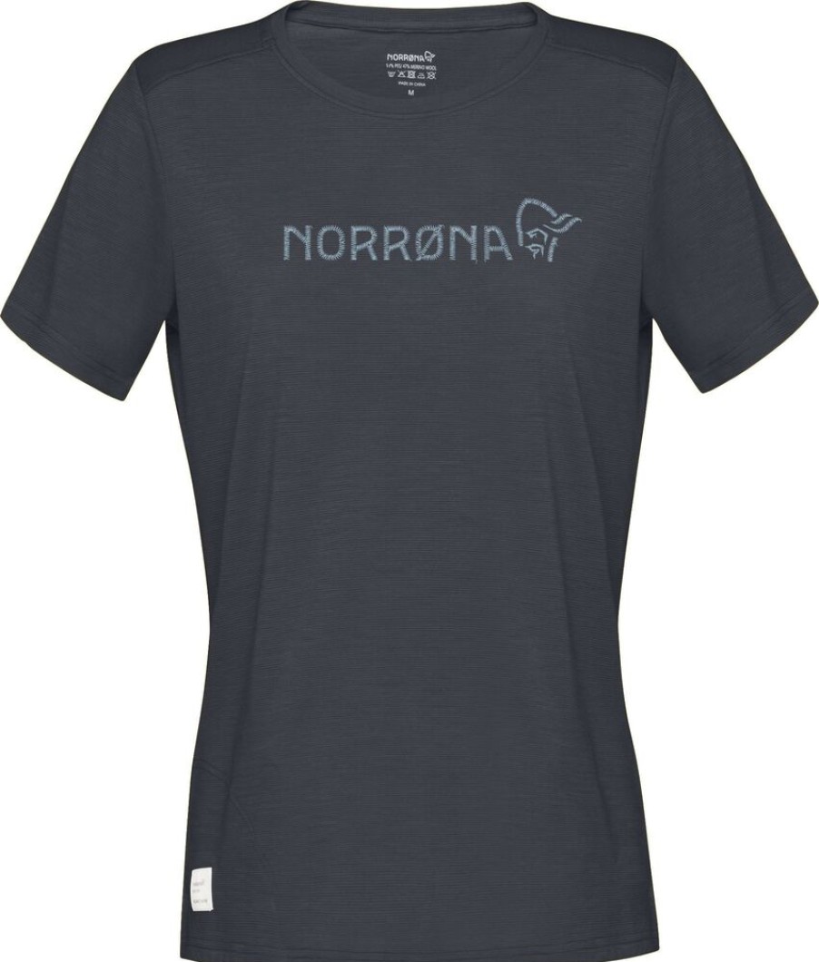 Outdoor Clothing NORRONA | Norrona Svalbard Wool T-Shirt W Indigo Night/Blue