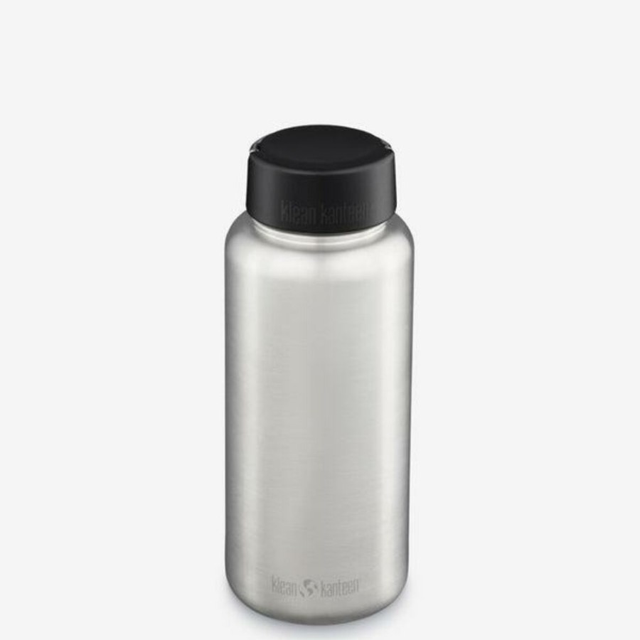 Kamperen KLEAN KANTEEN | Klean Kanteen 40Oz Classic Wide W/Loopcap Brushed Stainless Diverse