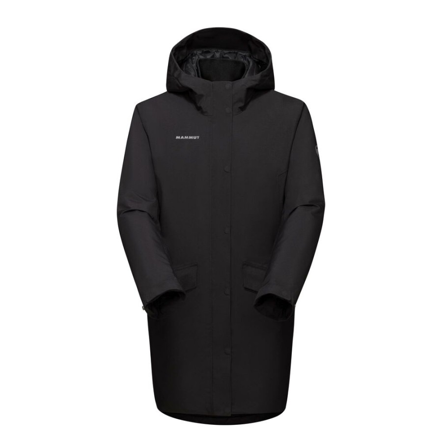 Outdoor Clothing MAMMUT | Mammut Chamuera Hs Thermo Hooded Parka Women Black