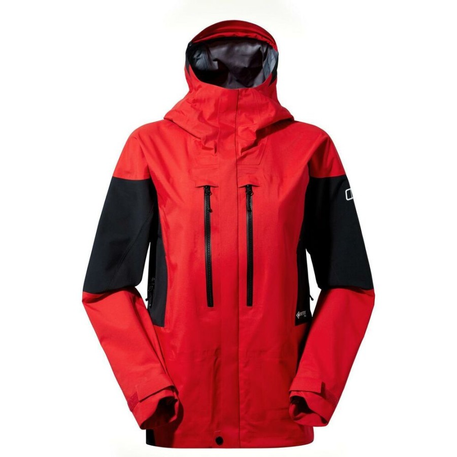 Outdoor Clothing BERGHAUS | Berghaus Mtn Guide Gtx Pro Jacket Wmns Goji Berry/Jet Black