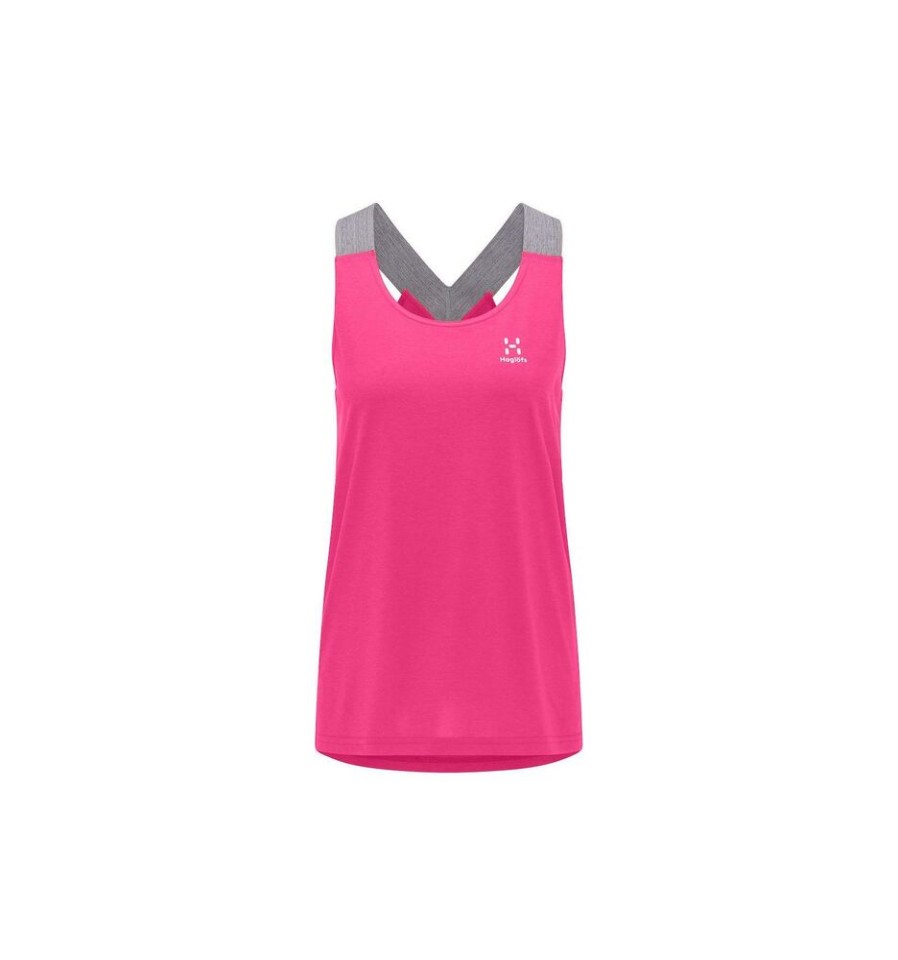 Outdoor Clothing HAGLOFS | Haglofs Ridge Tank Women Ultra Pink