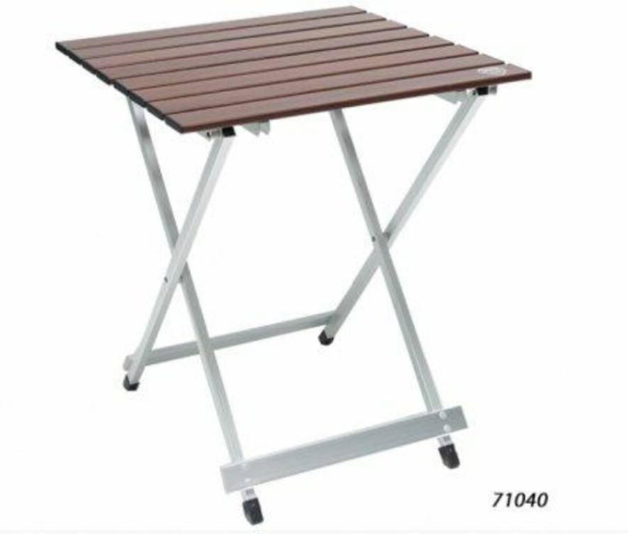 Kamperen DEFA | Defa Aluminum Camping Table Wenge 75X75X60 Diverse