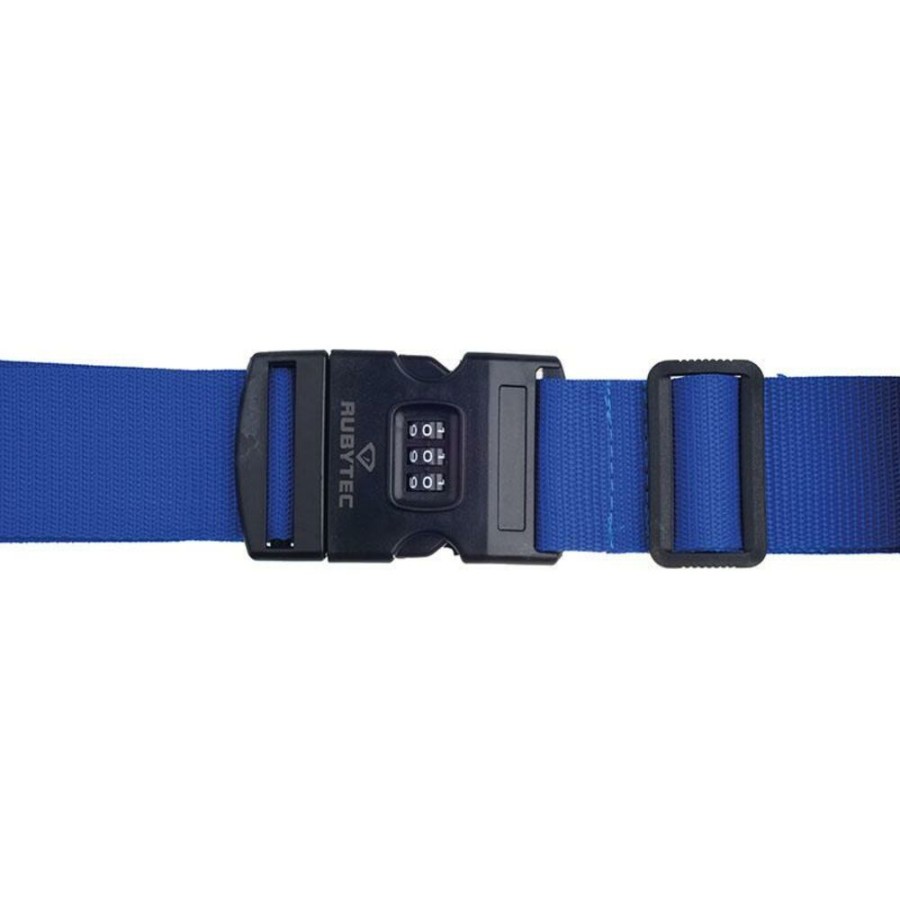 Travel RUBYTEC | Rubytec Migrator Tsa 3 Dial Luggage Strap Blue