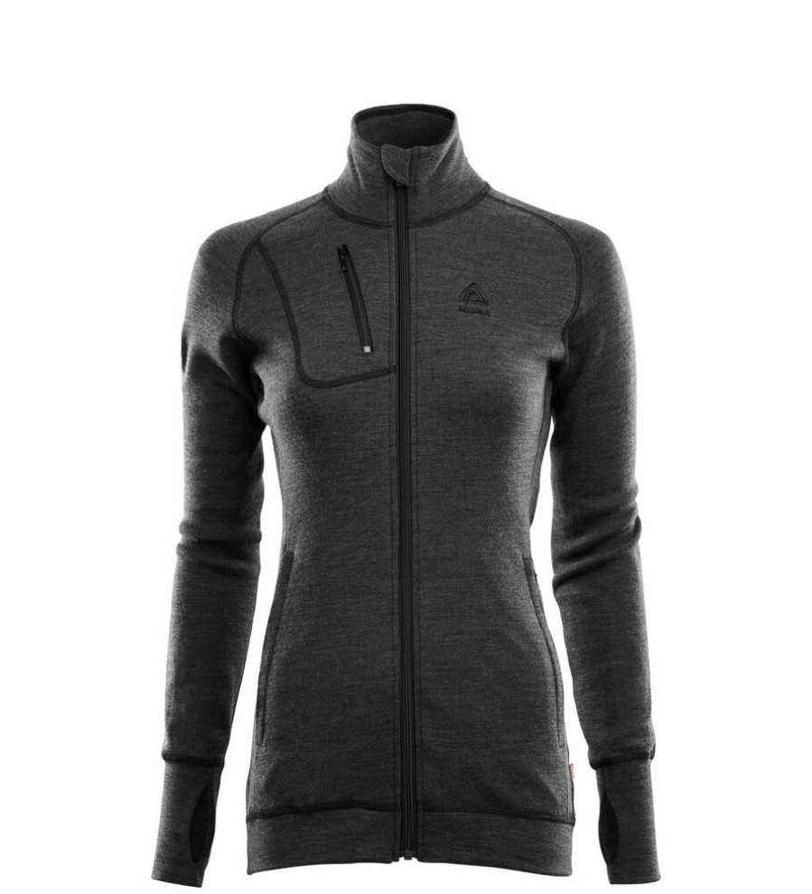 Outdoor Clothing ACLIMA | Aclima Doublewool Jacket Women Marengo/Jet Black