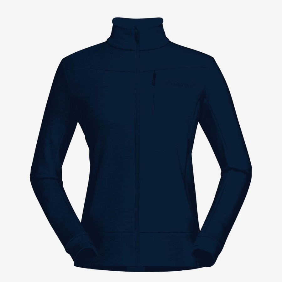 Outdoor Clothing NORRONA | Norrona Falketind Warmwool2 Stretch Jacket W Indigo Night