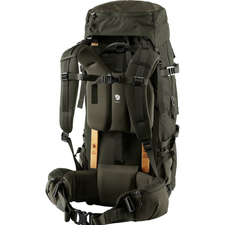 Backpacks&Bags FJALLRAVEN | Fjallraven Keb 52 Functional Trekking Backpack Black-Black