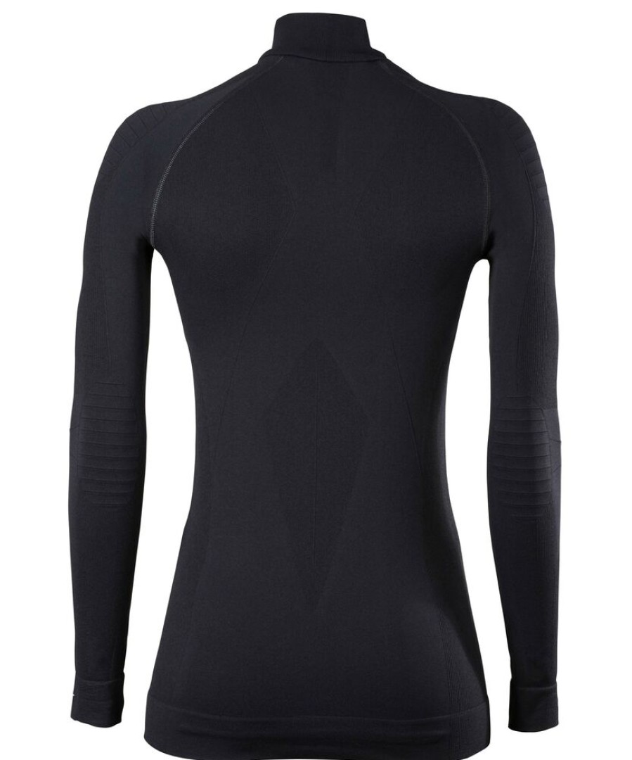 Outdoor Clothing FALKE | Falke Maximumwarm Zip Shirt Women Tight Fit 33040 Black