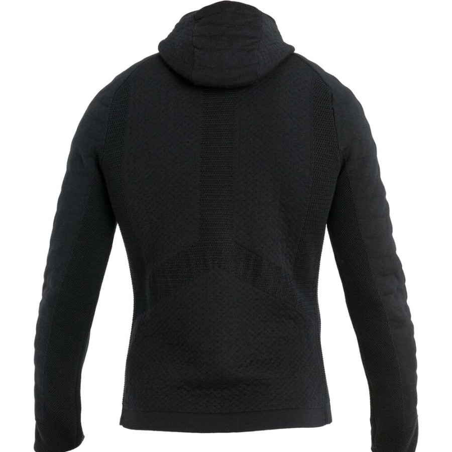 Outdoor Clothing ICEBREAKER | Icebreaker M Merino Zoneknit Exp Ls Zip Hoody Black