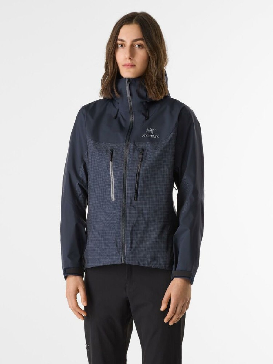 Outdoor Clothing ARCTERYX | Arcteryx Alpha Jacket W Black Sapphire