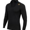 Outdoor Clothing ACLIMA | Aclima Hotwool Polo With Zip Jet Black