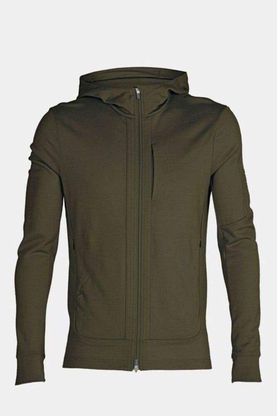 Outdoor Clothing ICEBREAKER | Icebreaker M Quantum Iii Ls Zip Hood