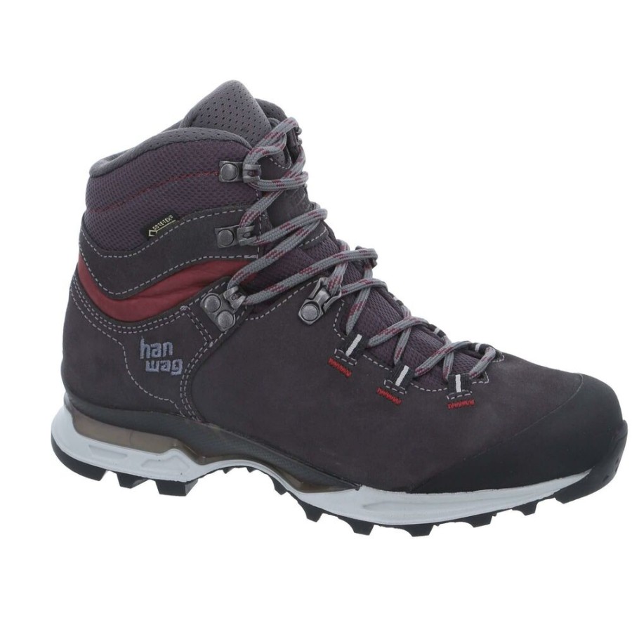 Shoes HANWAG | Hanwag Tatra Light Bunion Lady Gtx - Hallux Valgus Asphalt/Dark Garnet