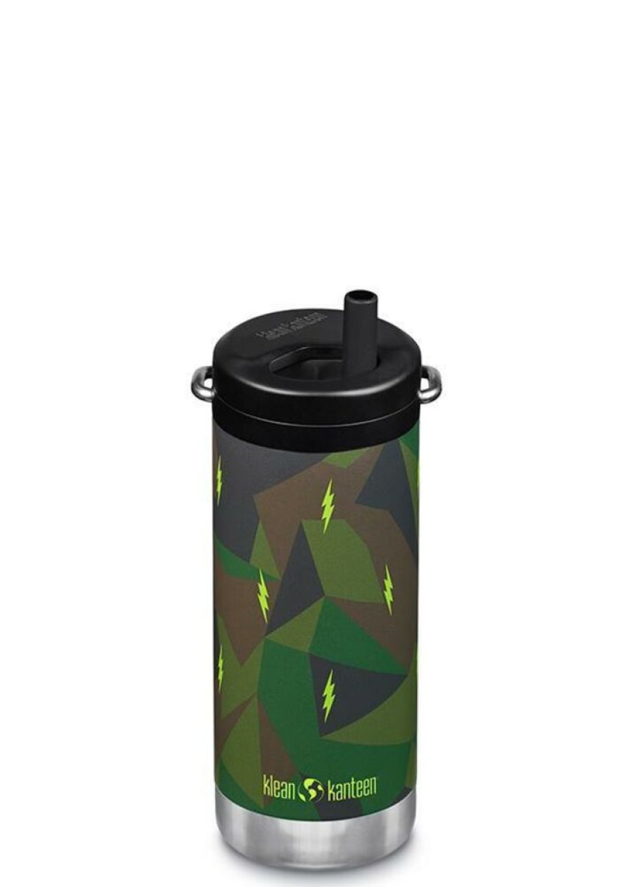 Kamperen KLEAN KANTEEN | Klean Kanteen Tk Wide 12Oz W/Twist Cap Electric Camo Diverse