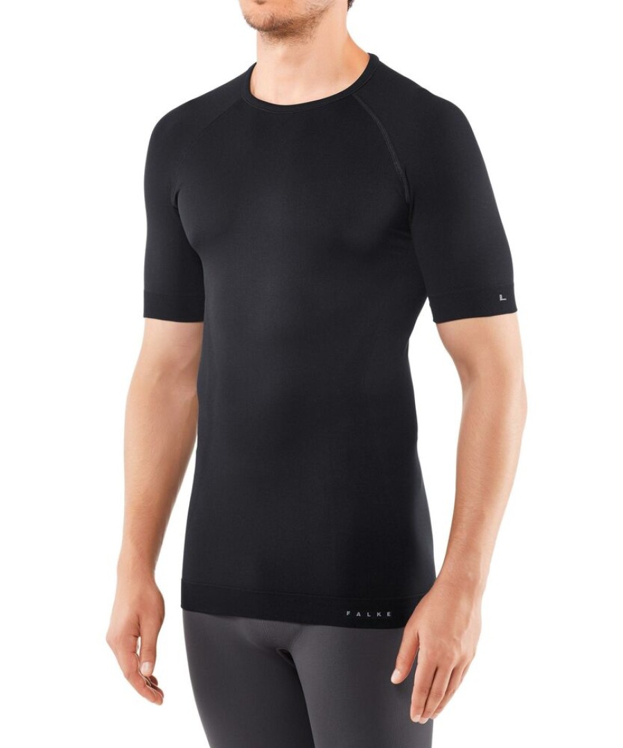 Outdoor Clothing FALKE | Falke Maximum Warm Shortsleeved Shirt Comfort Men 33543 Black