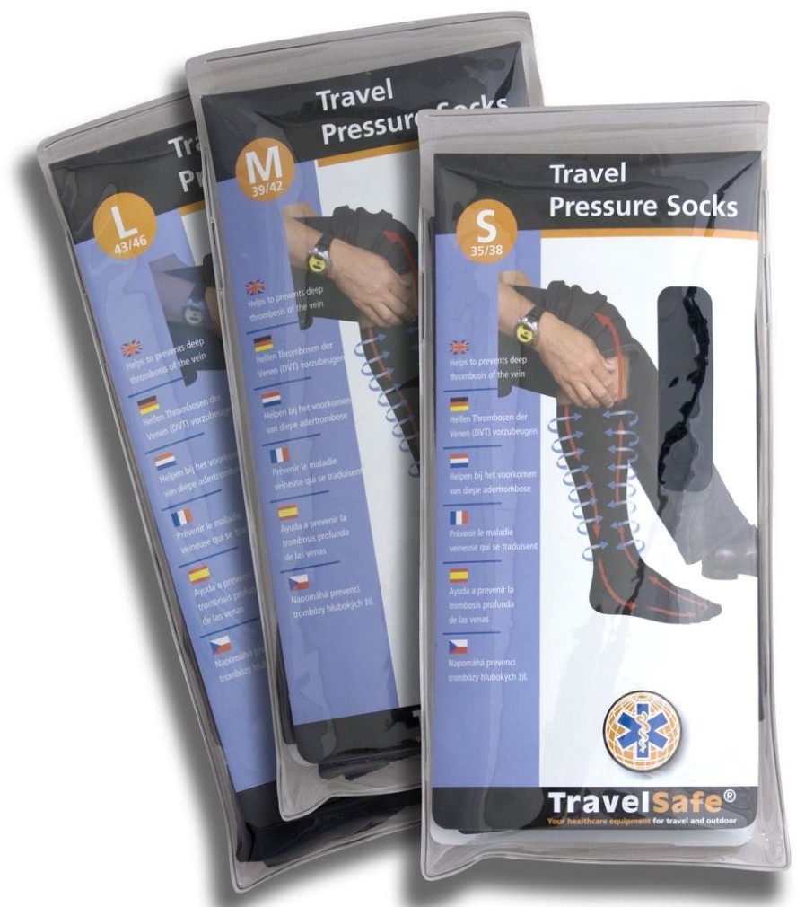 Travel TRAVELSAFE | Travelsafe Pressure Socks - Compression Socks Zwart