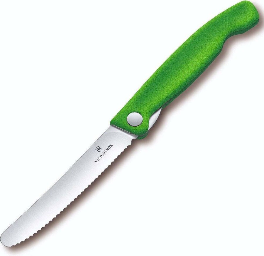 Equipment VICTORINOX | Victorinox Paring Knife Collapsible Serrated Green Several