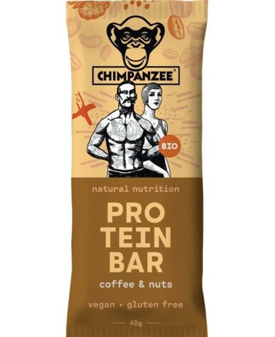 Kamperen CHIMPANZEE | Chimpanzee Organic Protein Bar Coffe & Nuts Diverse