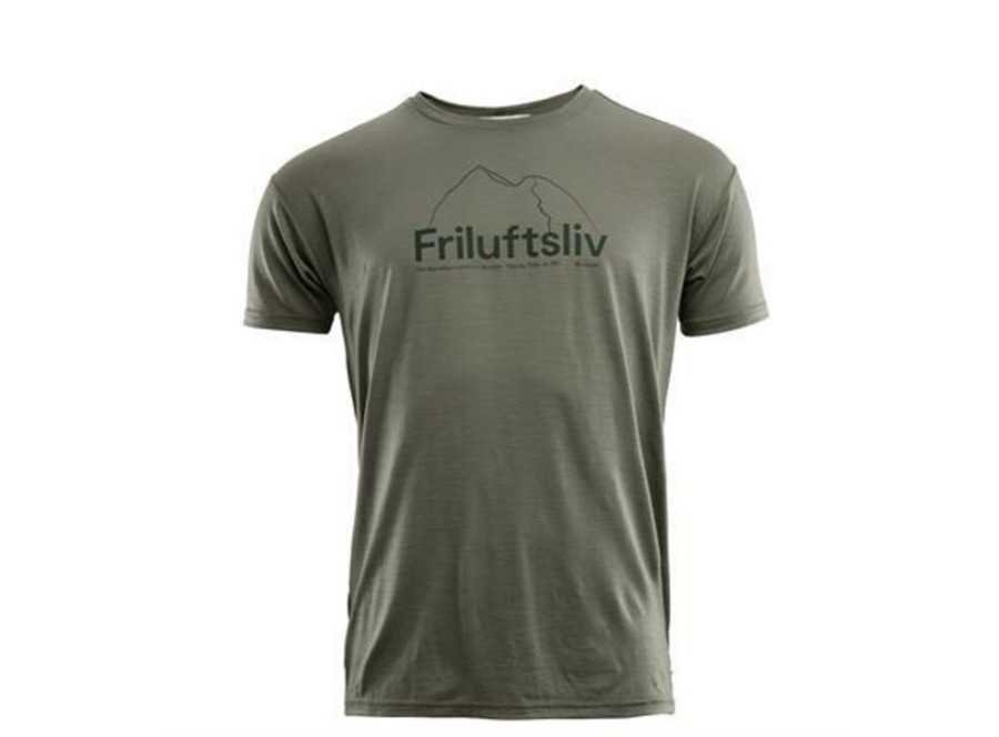 Outdoor Clothing ACLIMA | Aclima Lightwool Clssic Tee Friluftsliv Man Ranger Green