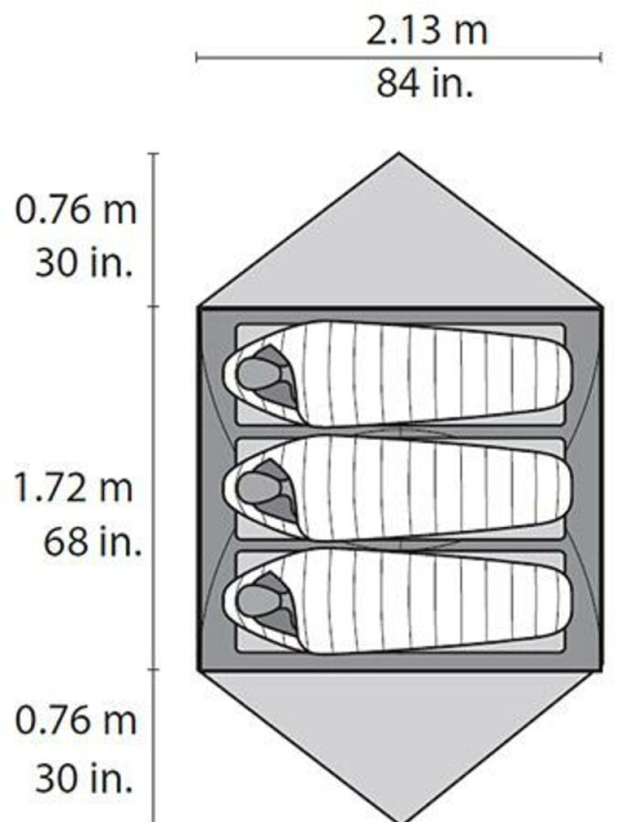 Kamperen MSR | Msr Elixir 3 Incl. Footprint Trekkerstent Diverse