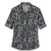 Outdoor Clothing ROYAL ROBBINS | Royal Robbins Expedition Ii Print 3/4 Sleeve W Navy Miramar Pt