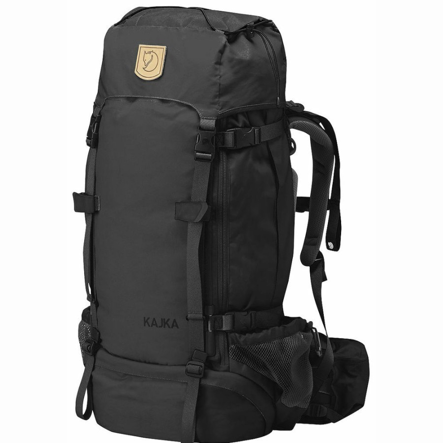 Backpacks&Bags FJALLRAVEN | Fjallraven Kajka 65 Robust Trekking Backpack Black