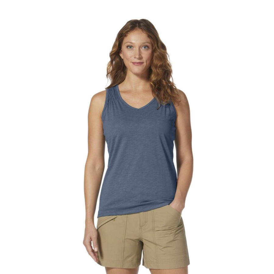 Outdoor Clothing ROYAL ROBBINS | Royal Robbins Featherweight Slub Tank Sea