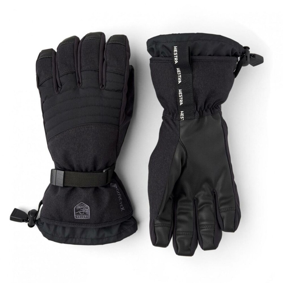 Outdoor Clothing HESTRA | Hestra Gore-Tex Perform 5 Finger Black/Black