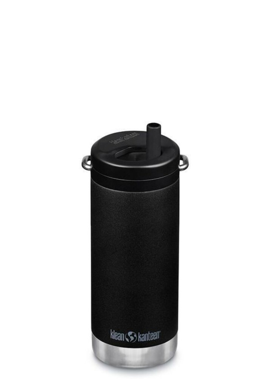 Kamperen KLEAN KANTEEN | Klean Kanteen Tk Wide 12Oz W/Twist Cap Black Diverse