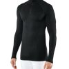 Outdoor Clothing FALKE | Falke Maximumwarm Zip Shirt Men Tight Fit 33540 Black