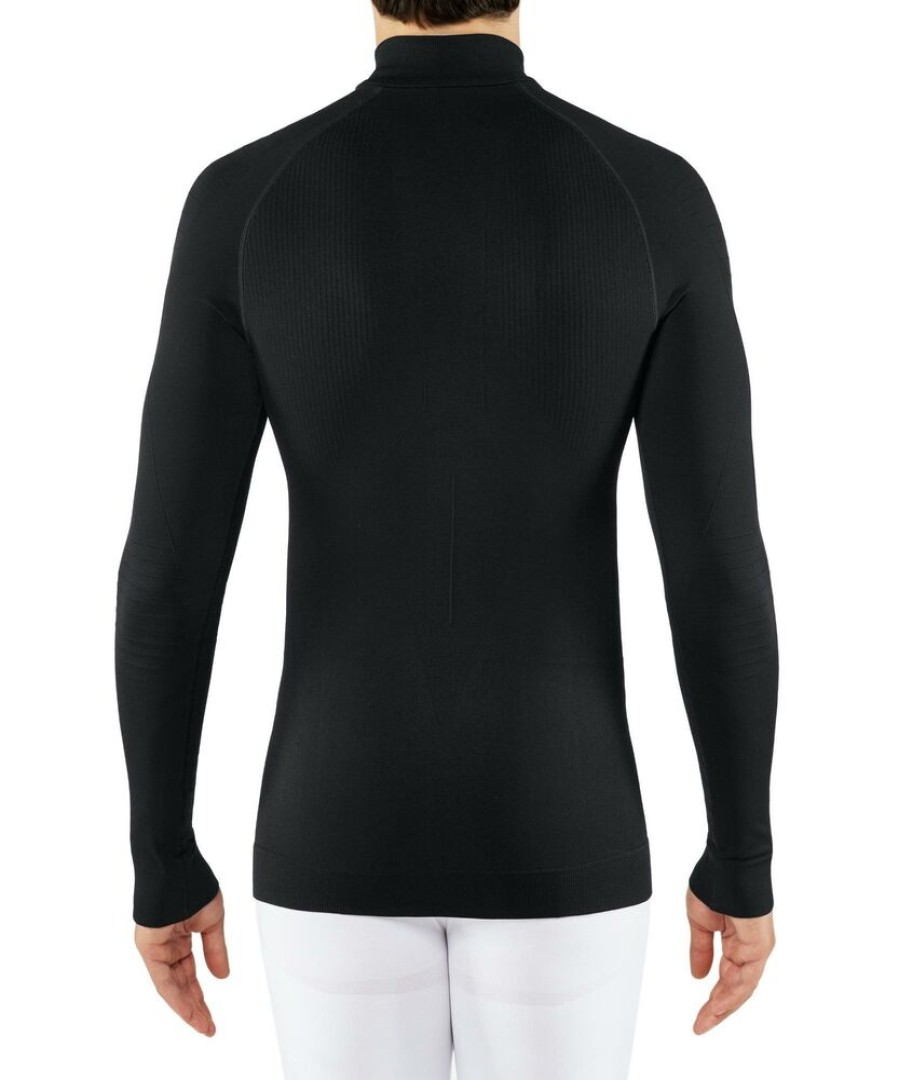 Outdoor Clothing FALKE | Falke Maximumwarm Zip Shirt Men Tight Fit 33540 Black