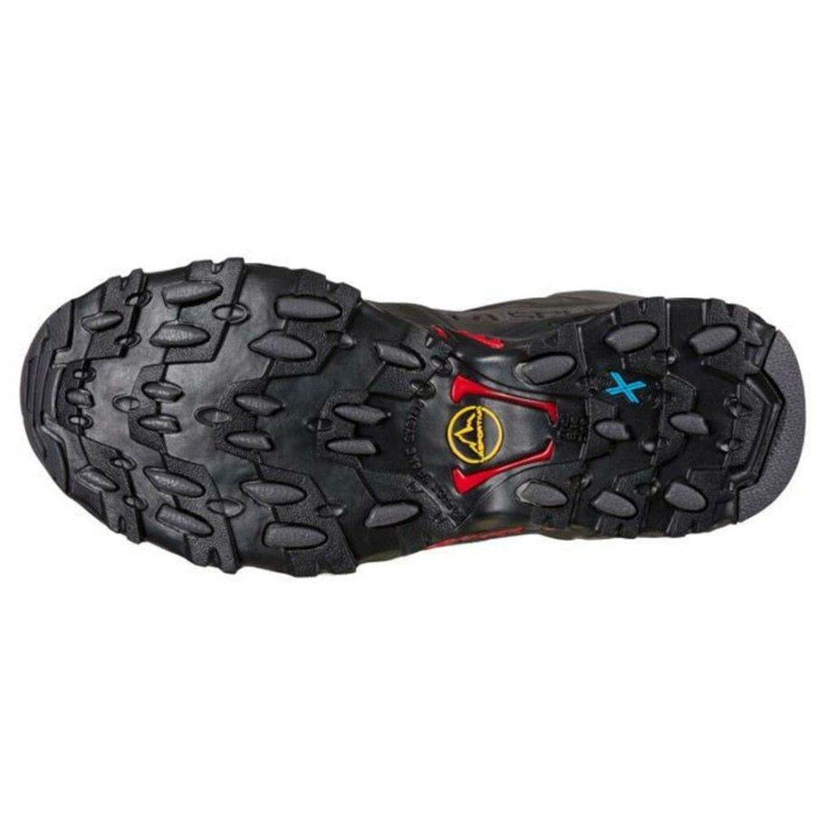 Shoes LA SPORTIVA | La Sportiva Ultra Raptor Ii Mid Leather Gtx Carbon/Tango Red