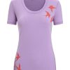 Outdoor Clothing ICEBREAKER | Icebreaker W Tech Lite Ii Ss Scoop Tee Swarming Shapes