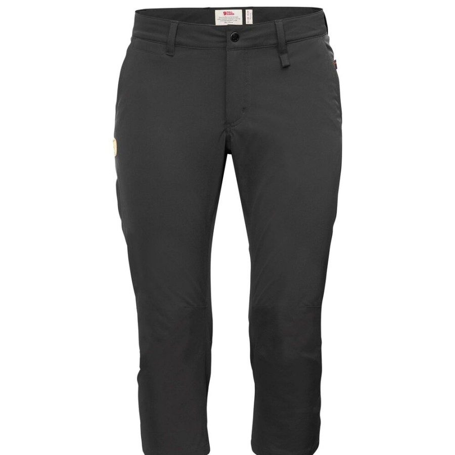 Outdoor Clothing FJALLRAVEN | Fjallraven Abisko Capri Trousers W Dark Grey