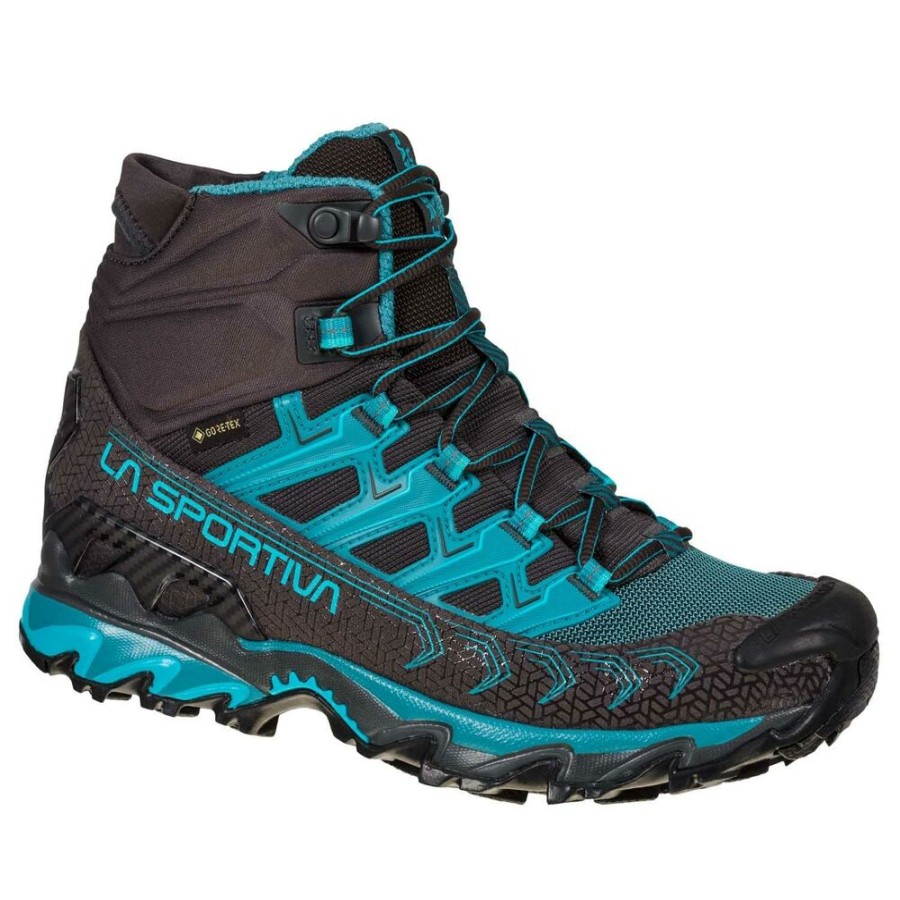 Shoes LA SPORTIVA | La Sportiva Ultra Raptor Ii Mid Wide Woman Gtx Carbon/Topaz